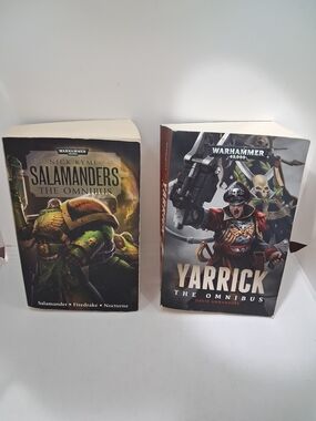 Warhammer Books Lot 2 Salamanders The Omnibus And Yarrick The Omnibus Pre-owned